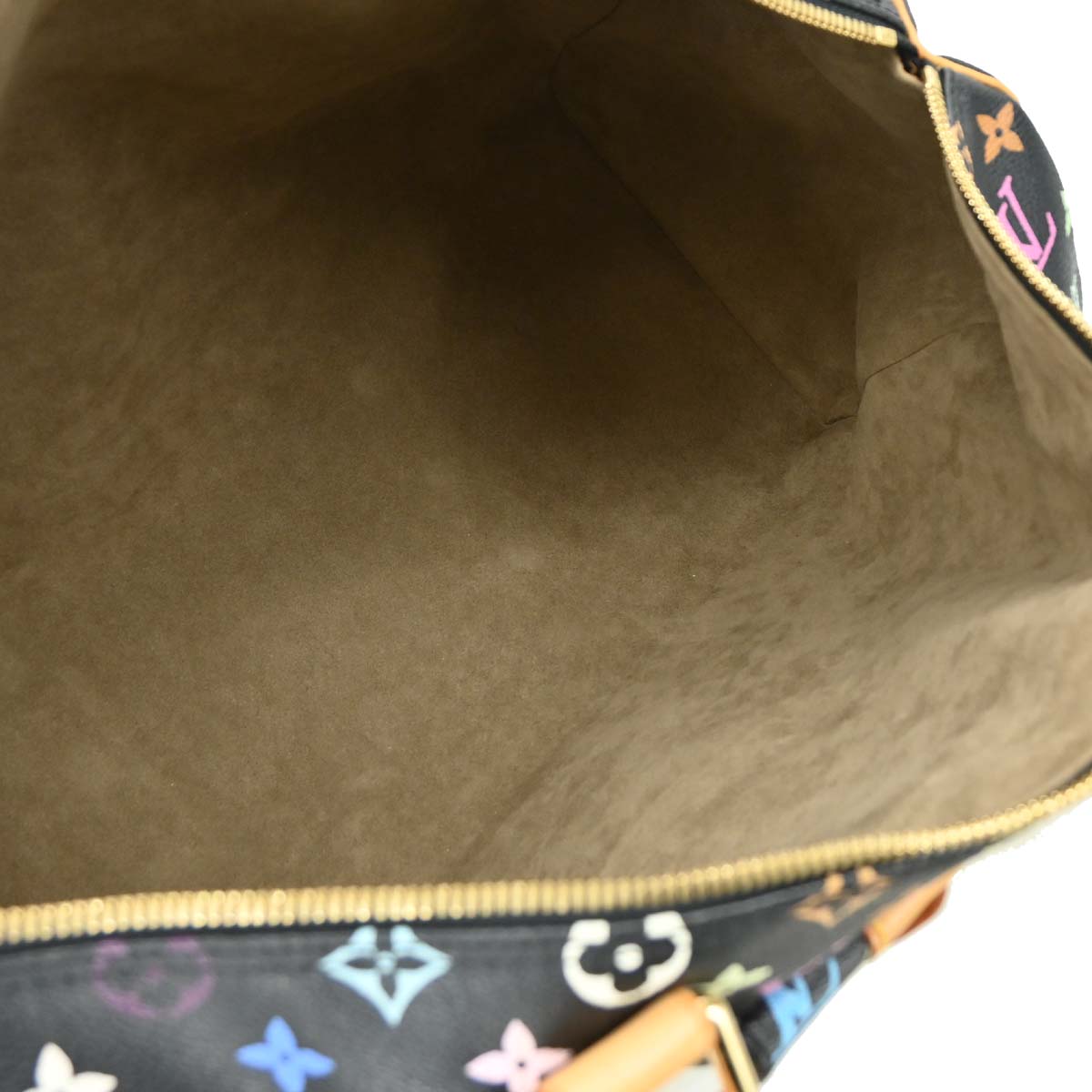 Louis Vuitton 2003 Black Monogram Multicolor Keepall 45 Handbag M92640