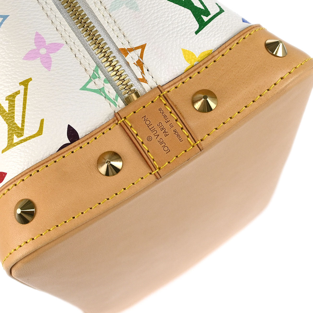 Louis Vuitton 2006 White Monogram Multicolor Alma Handbag M92647