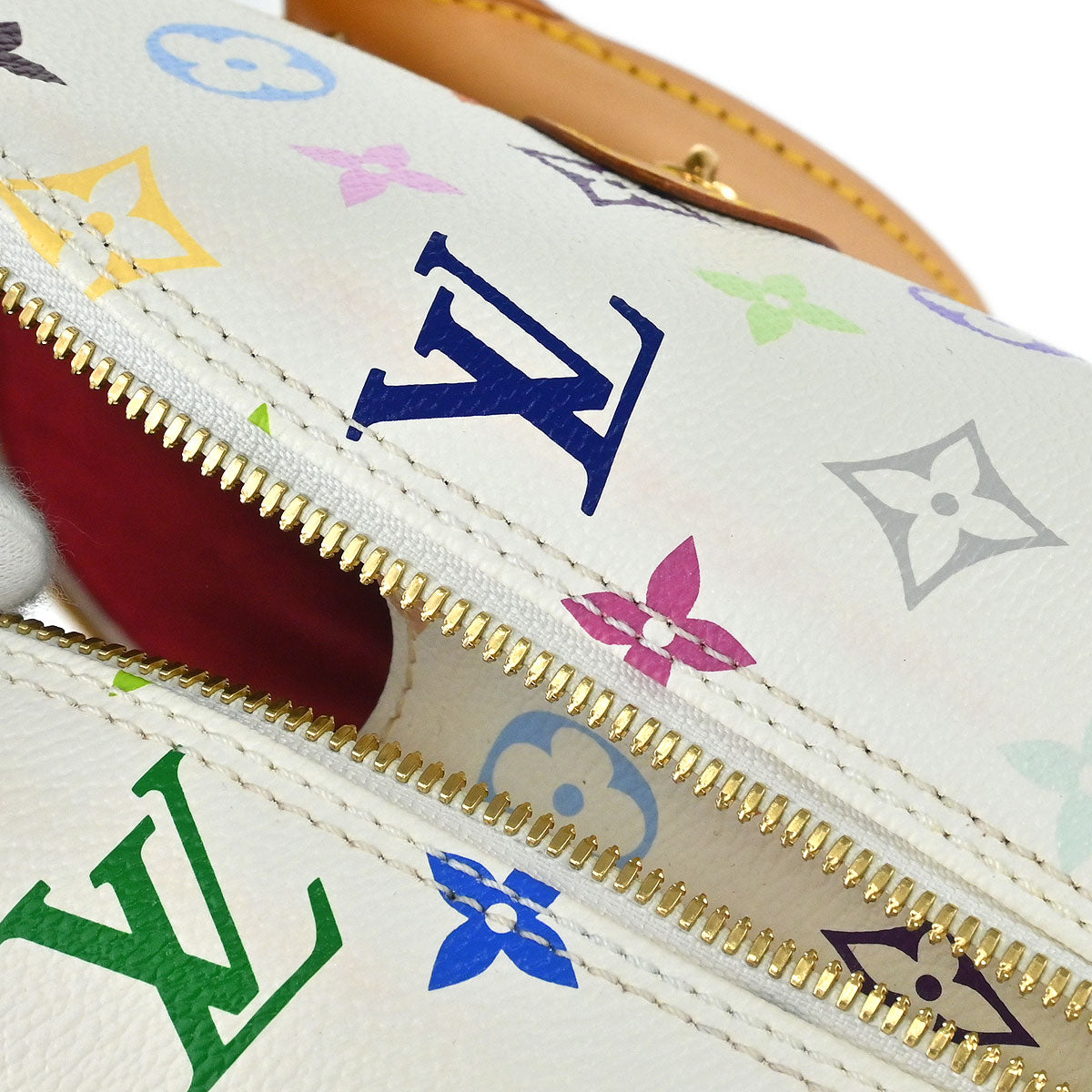 Louis Vuitton 2006 White Monogram Multicolor Alma Handbag M92647