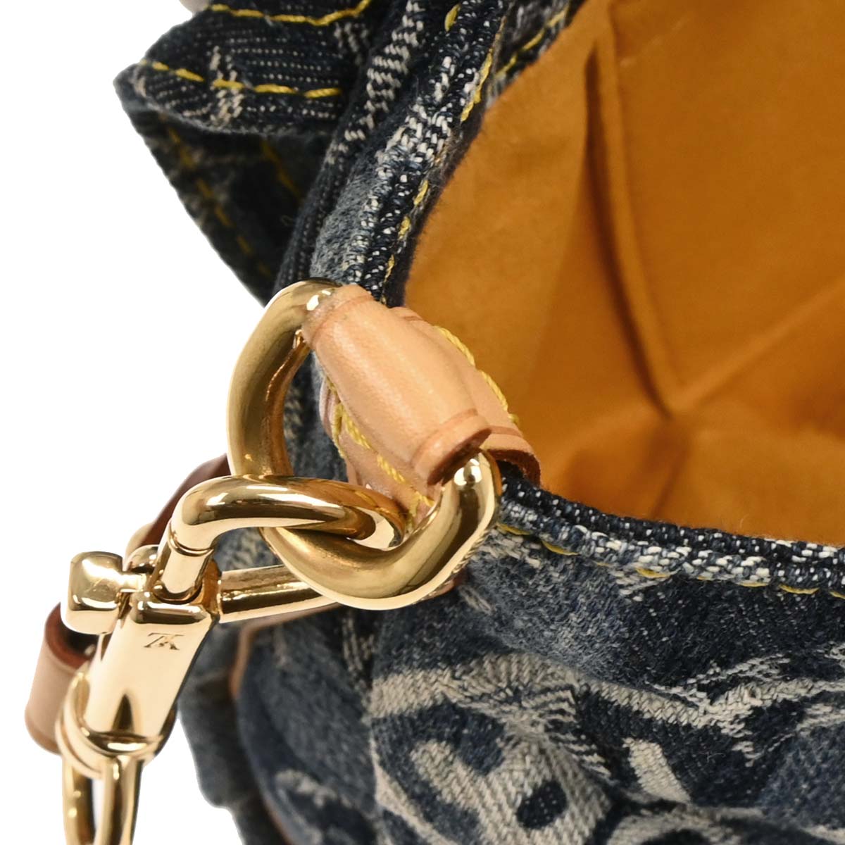 Louis Vuitton 2006 Blue Monogram Denim Mini Pleaty Raye Handbag M95333