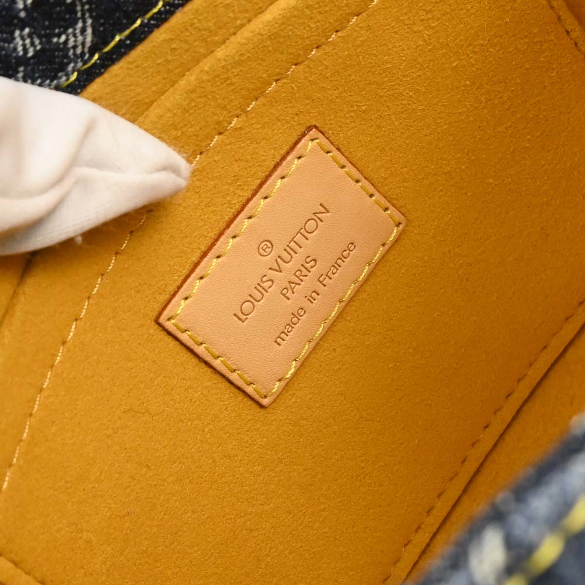 Louis Vuitton 2006 Blue Monogram Denim Mini Pleaty Raye Handbag M95333