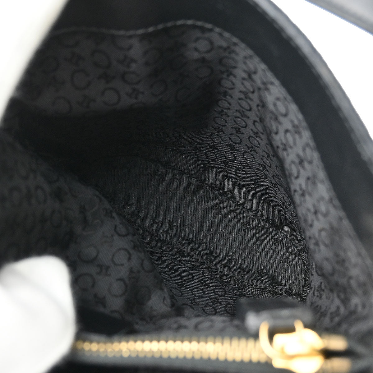 Celine Black Canvas C Macadam Tote Handbag