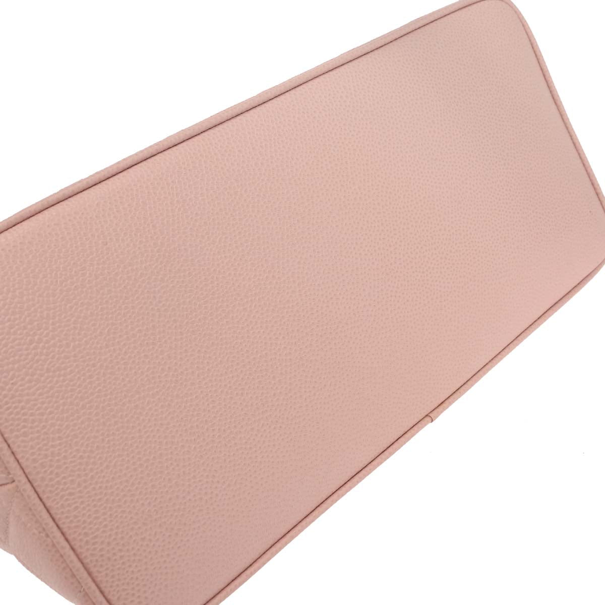 Chanel 2002-2003 Pink Caviar Medallion Tote Handbag