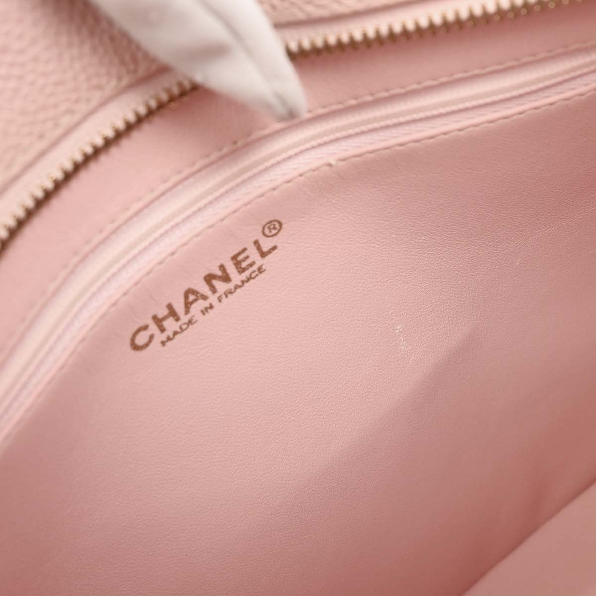 Chanel 2002-2003 Pink Caviar Medallion Tote Handbag