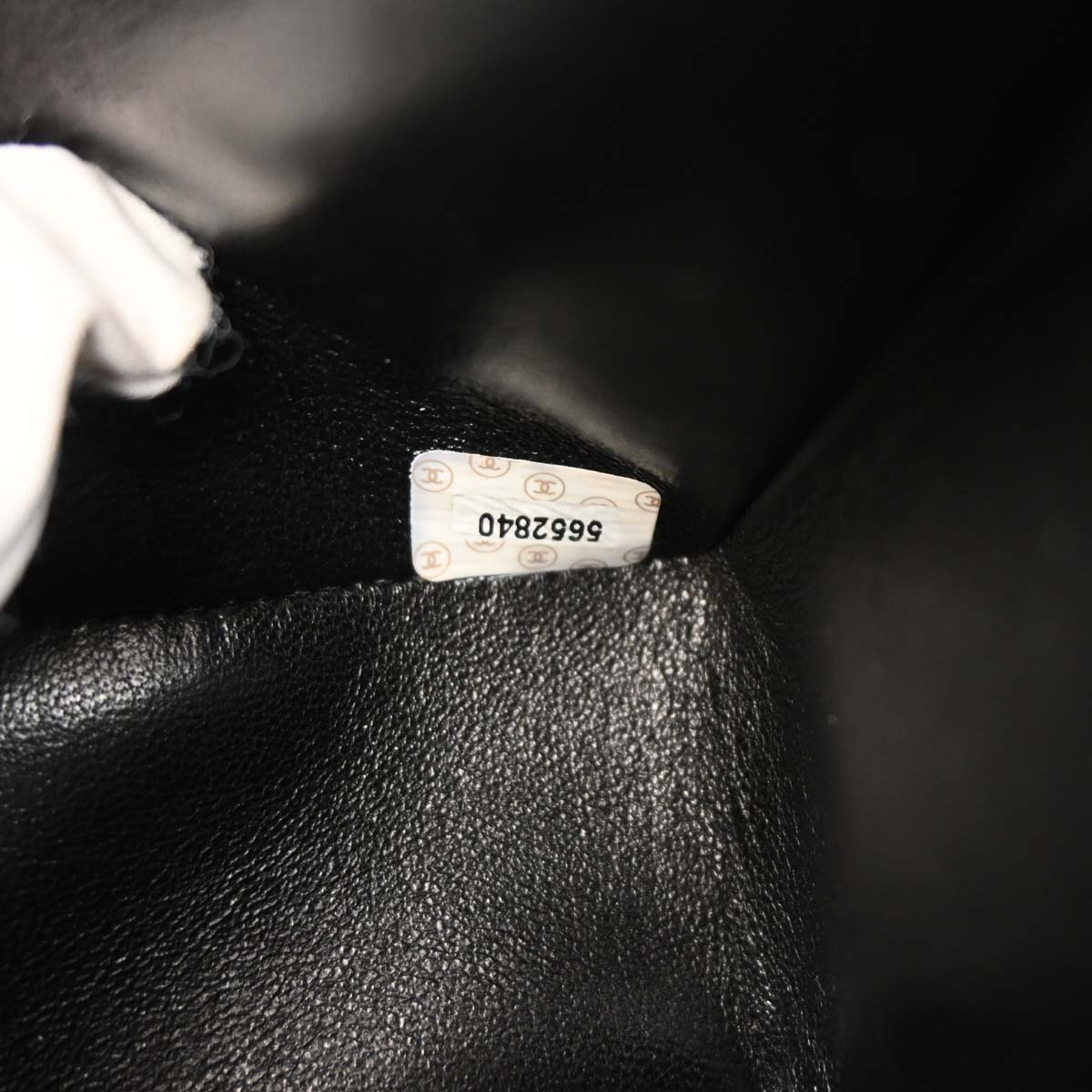 Chanel 1997-1999 Black Denim Medium Classic Double Flap Shoulder Bag