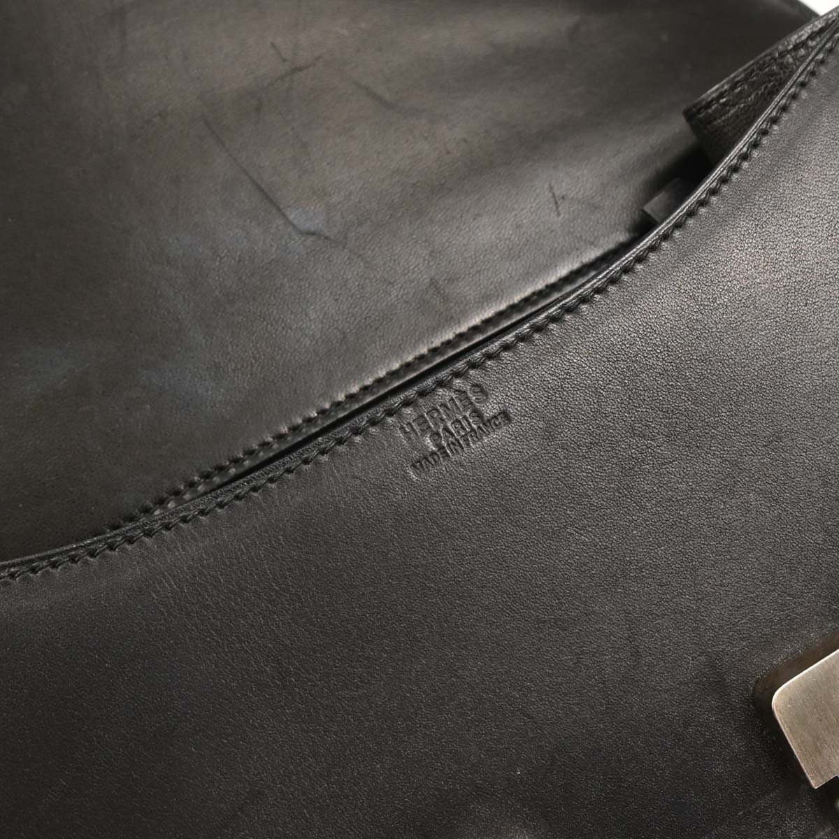 Hermes 1998 Black Chamonix Constance 25 Shoulder Bag