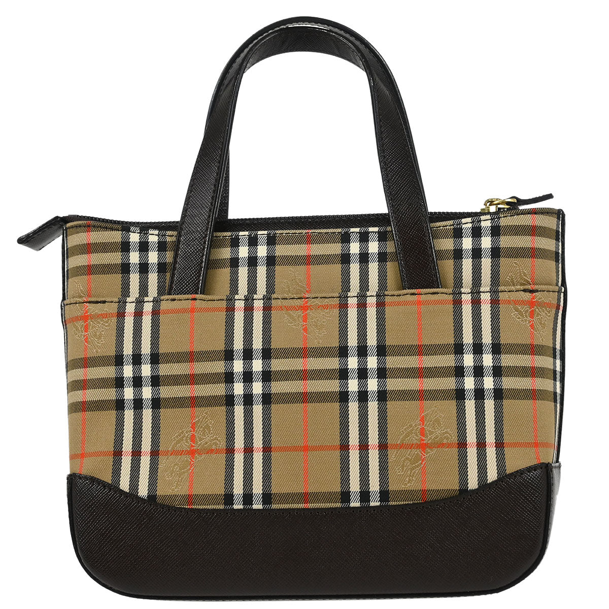 Burberry Beige Canvas House Check Tote Handbag