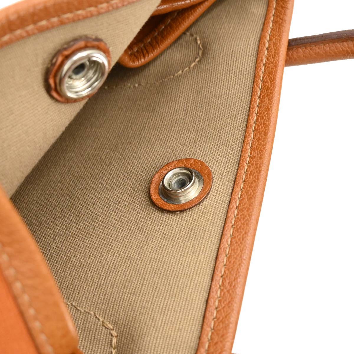 Hermes 2005 Orange Toile Officier Buffalo Garden File PM 2way Tote Bag