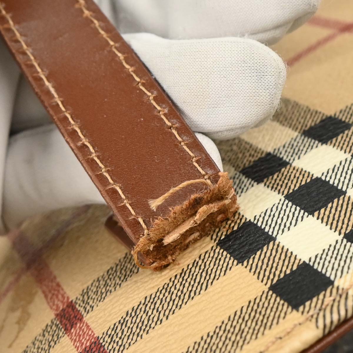 Burberry Beige House Check Handbag