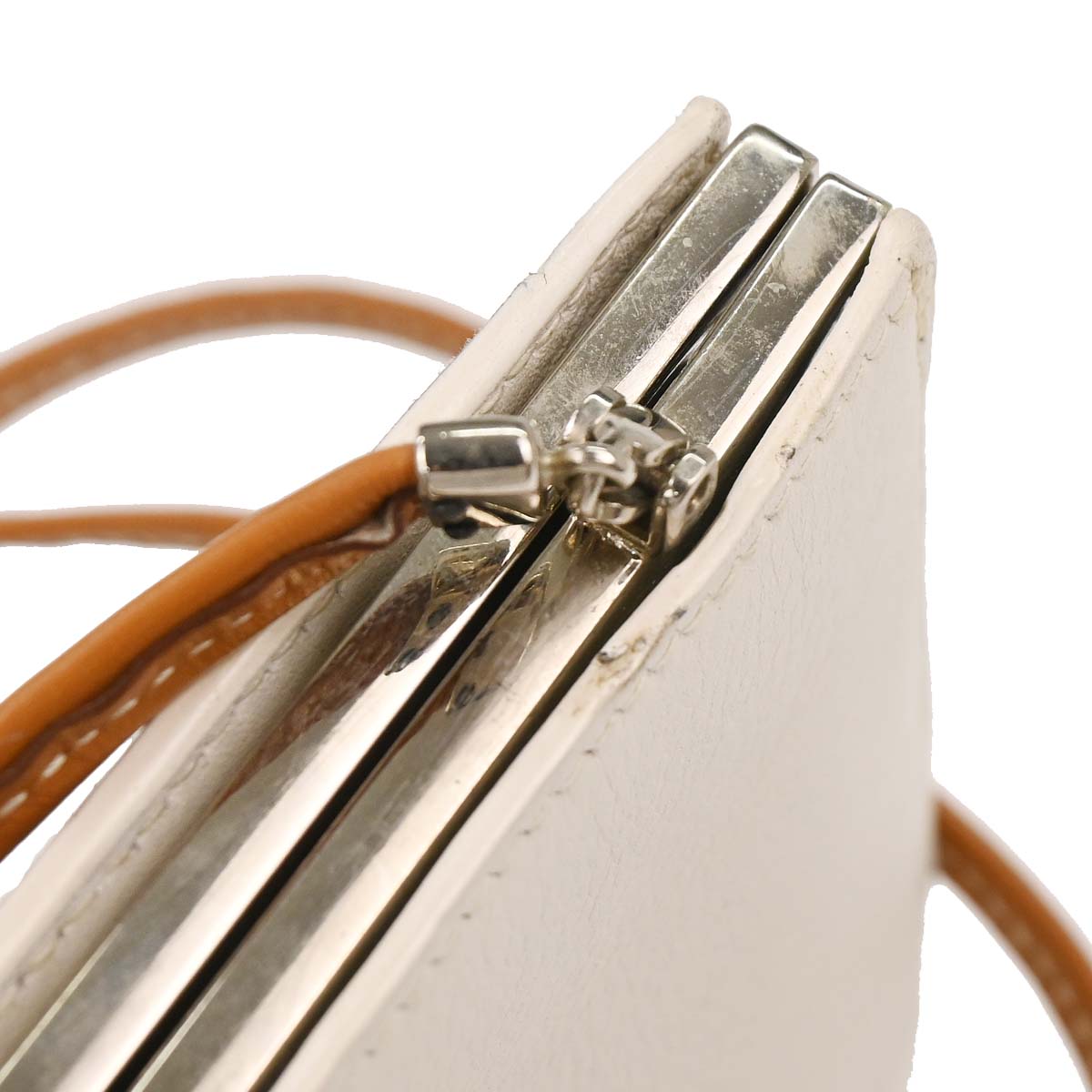 Hermes 1989 White Box Calf Sac A Malice Shoulder bag