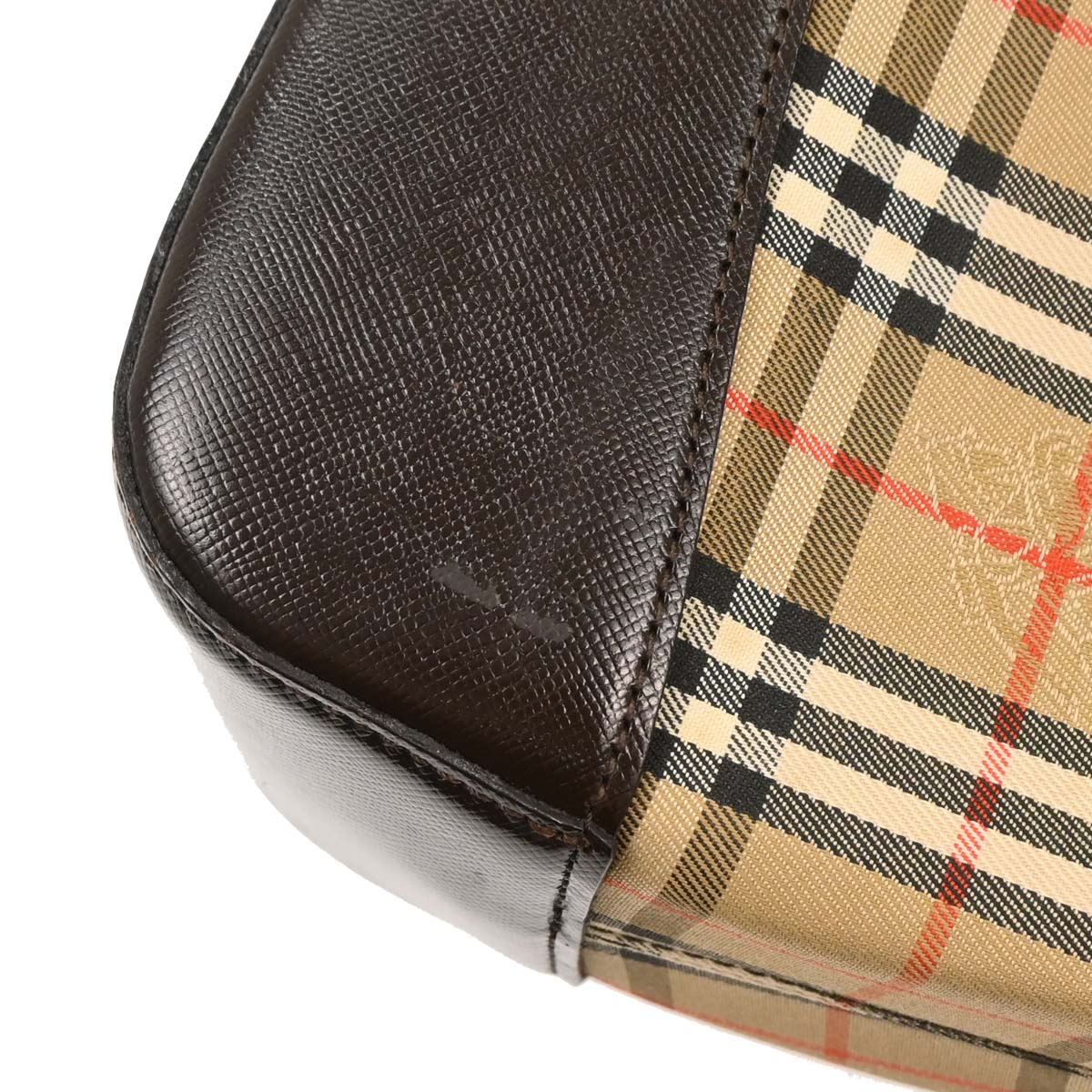 Burberry Beige Canvas House Check Hobo Handbag