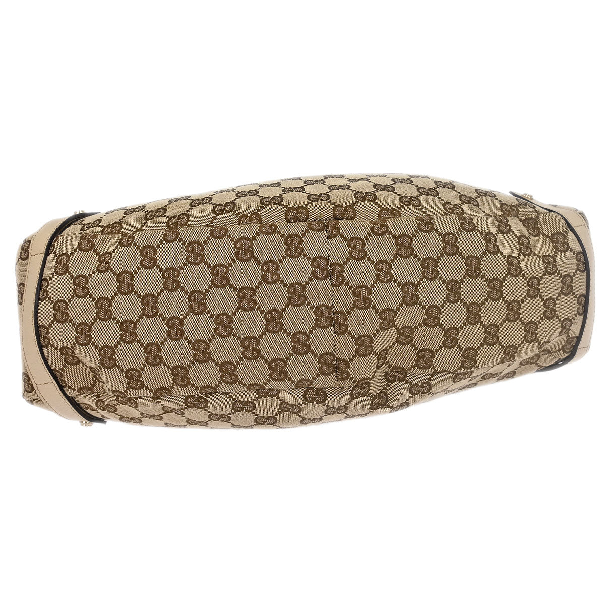 Gucci Beige Canvas GG Hobo Handbag