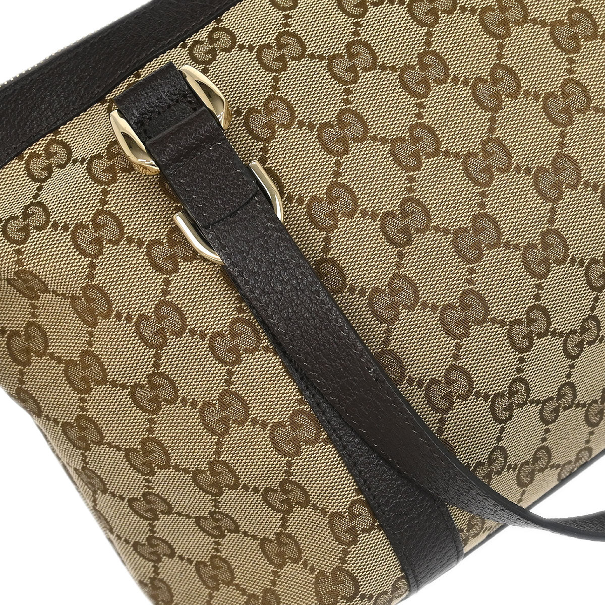 Gucci Beige Canvas GG Tote Handbag