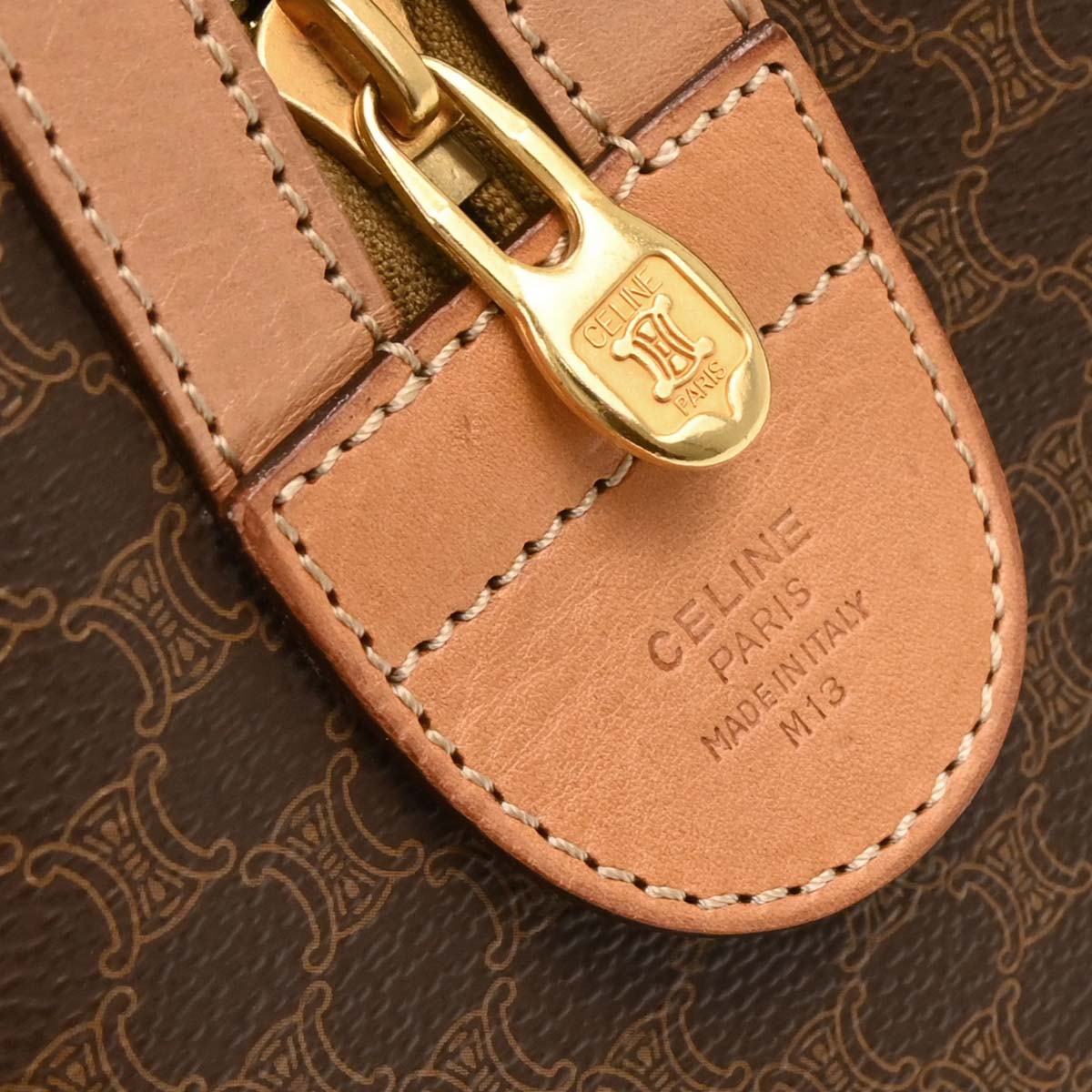 Celine Brown Macadam Handbag