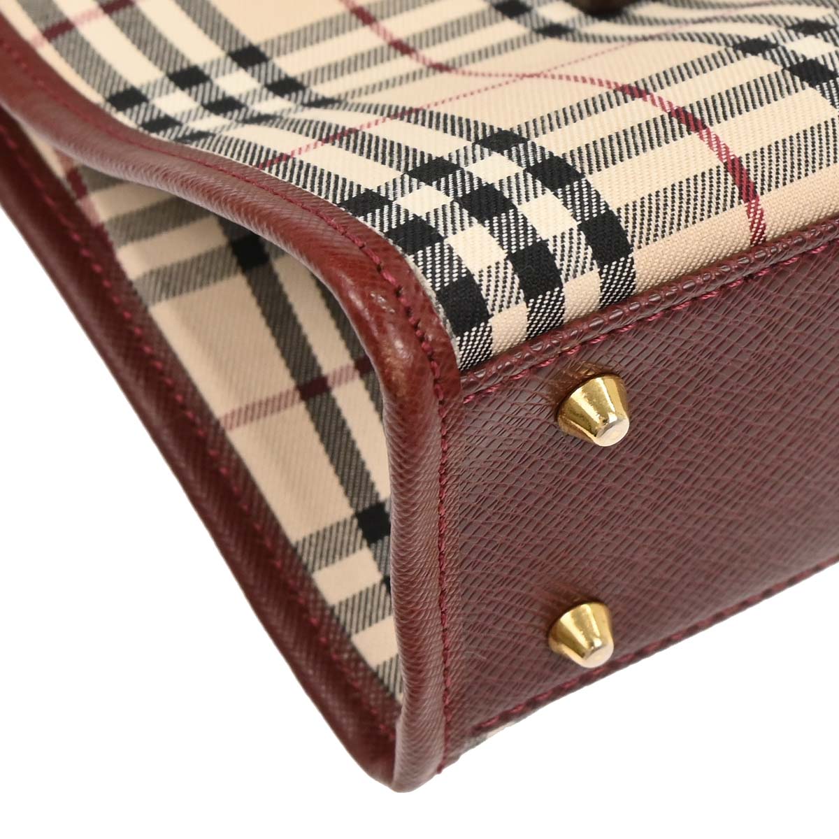 Burberry Beige Burberry Check Handbag