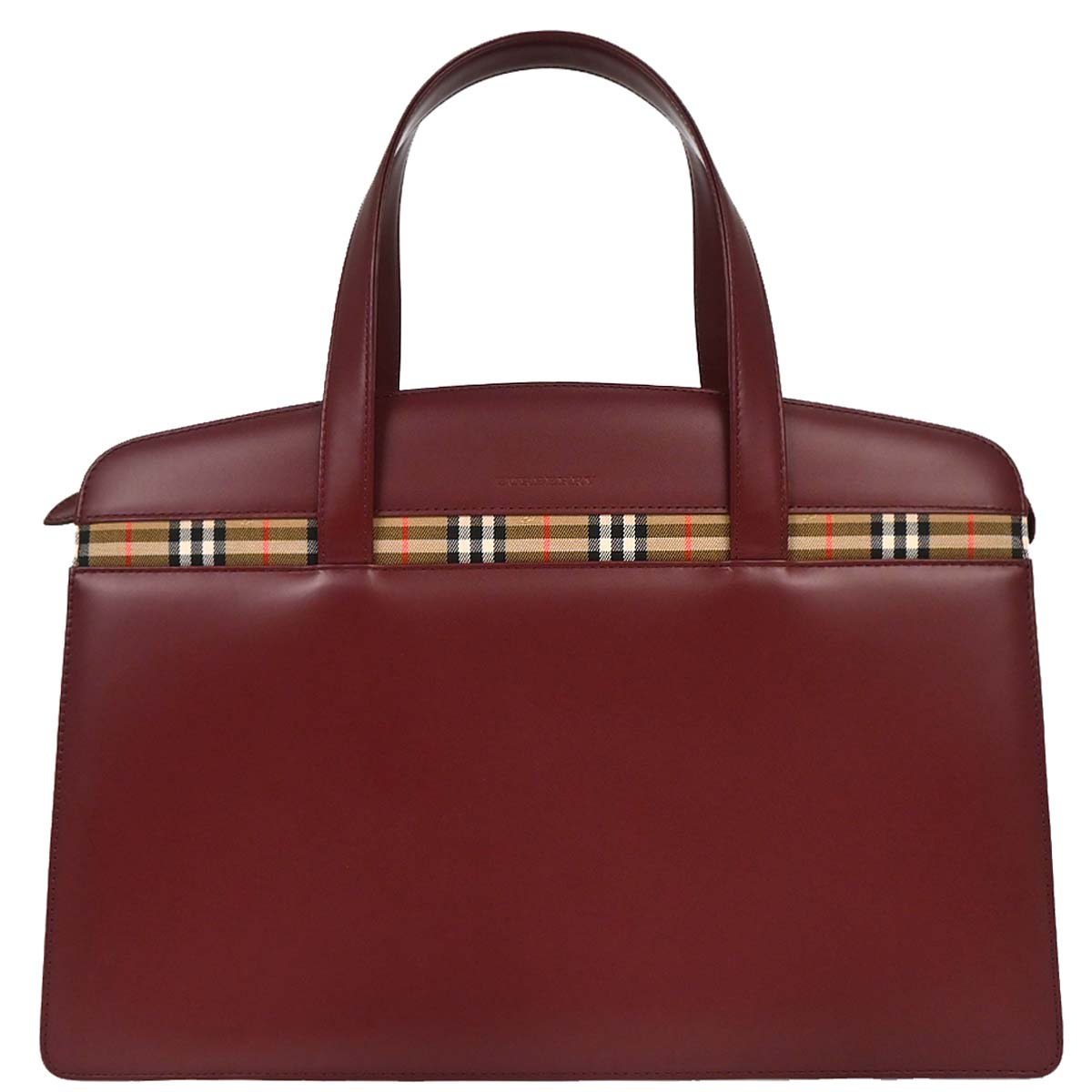 Burberry Bordeaux Leather Handbag