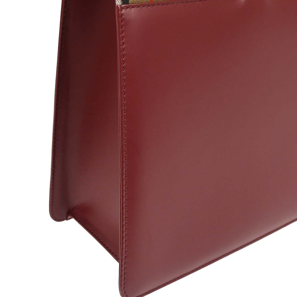 Burberry Bordeaux Leather Handbag