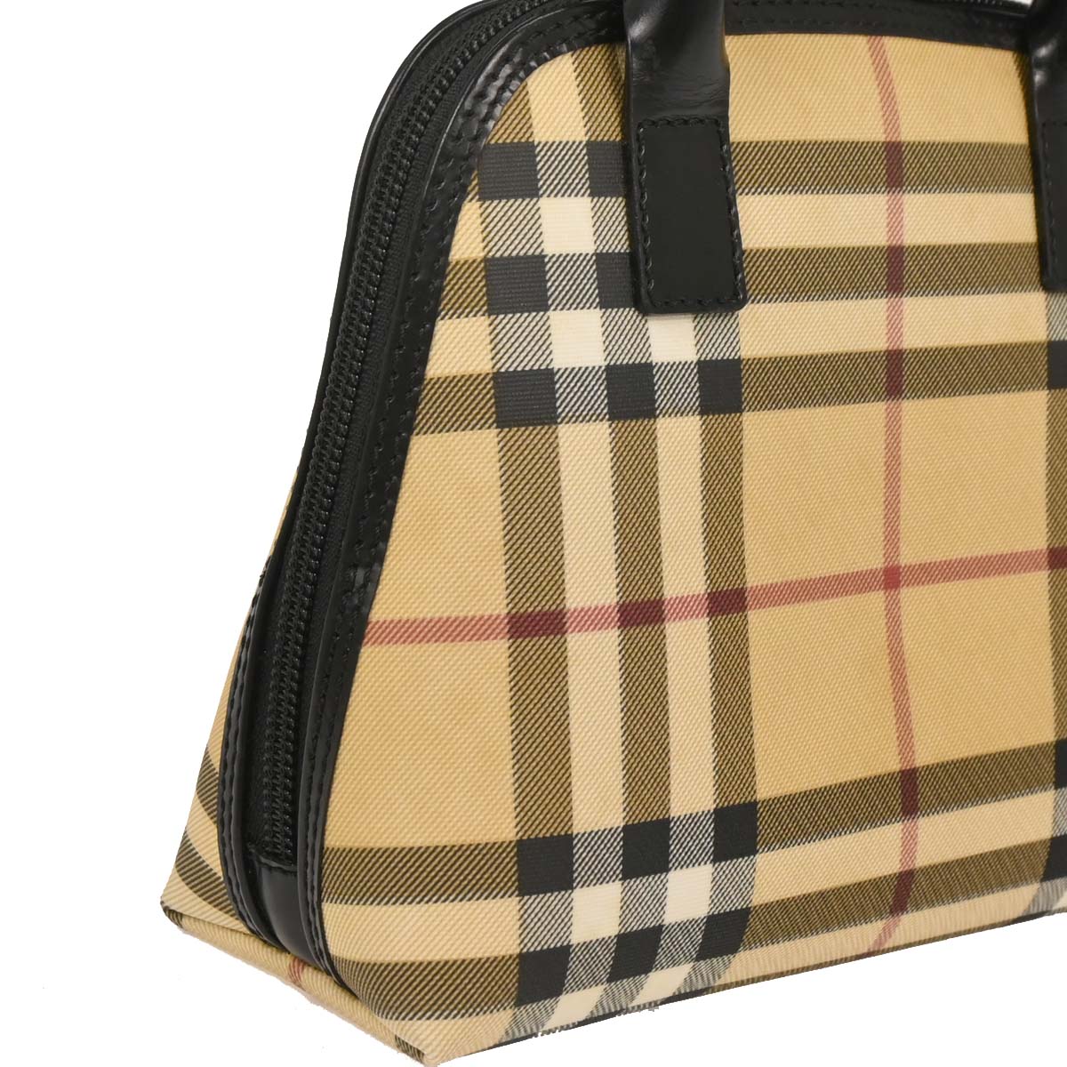 Burberry Beige PVC Burberry Check Handbag