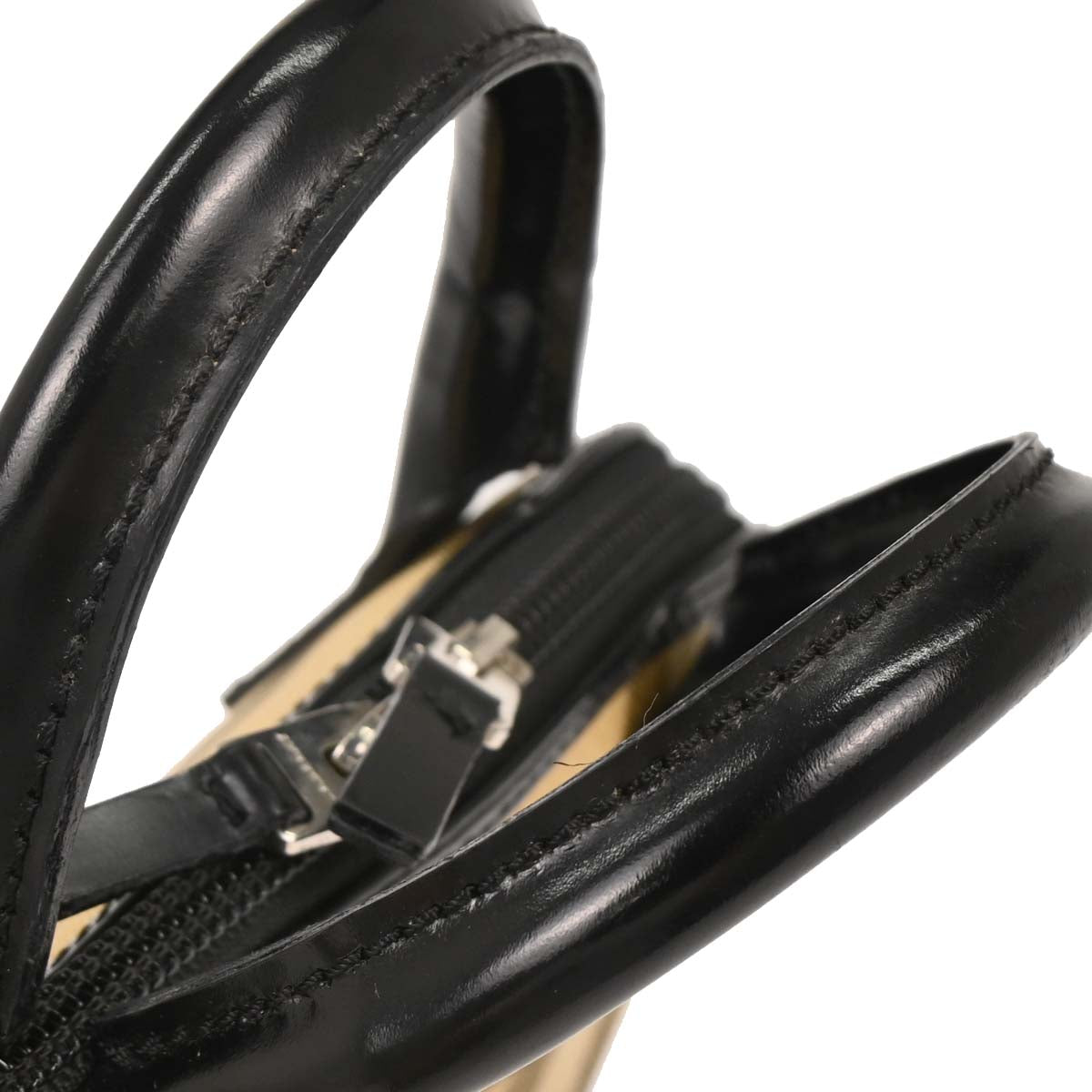 Burberry Beige PVC Burberry Check Handbag