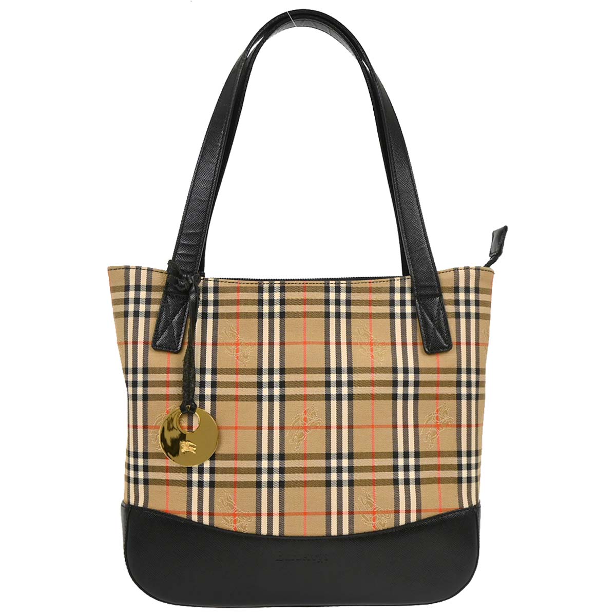 Burberrys Beige House Check Handbag
