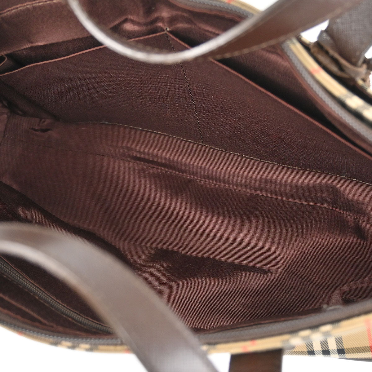 Burberrys Beige House Check Handbag