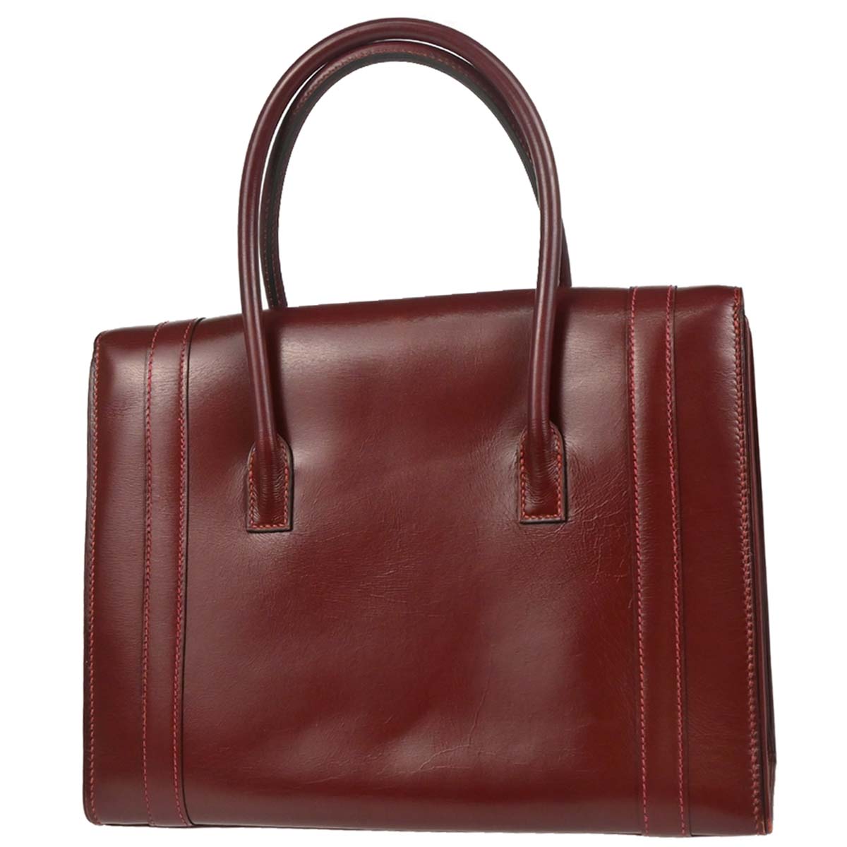 Hermes 1980 Rouge H Box Calf Drag 27 Handbag