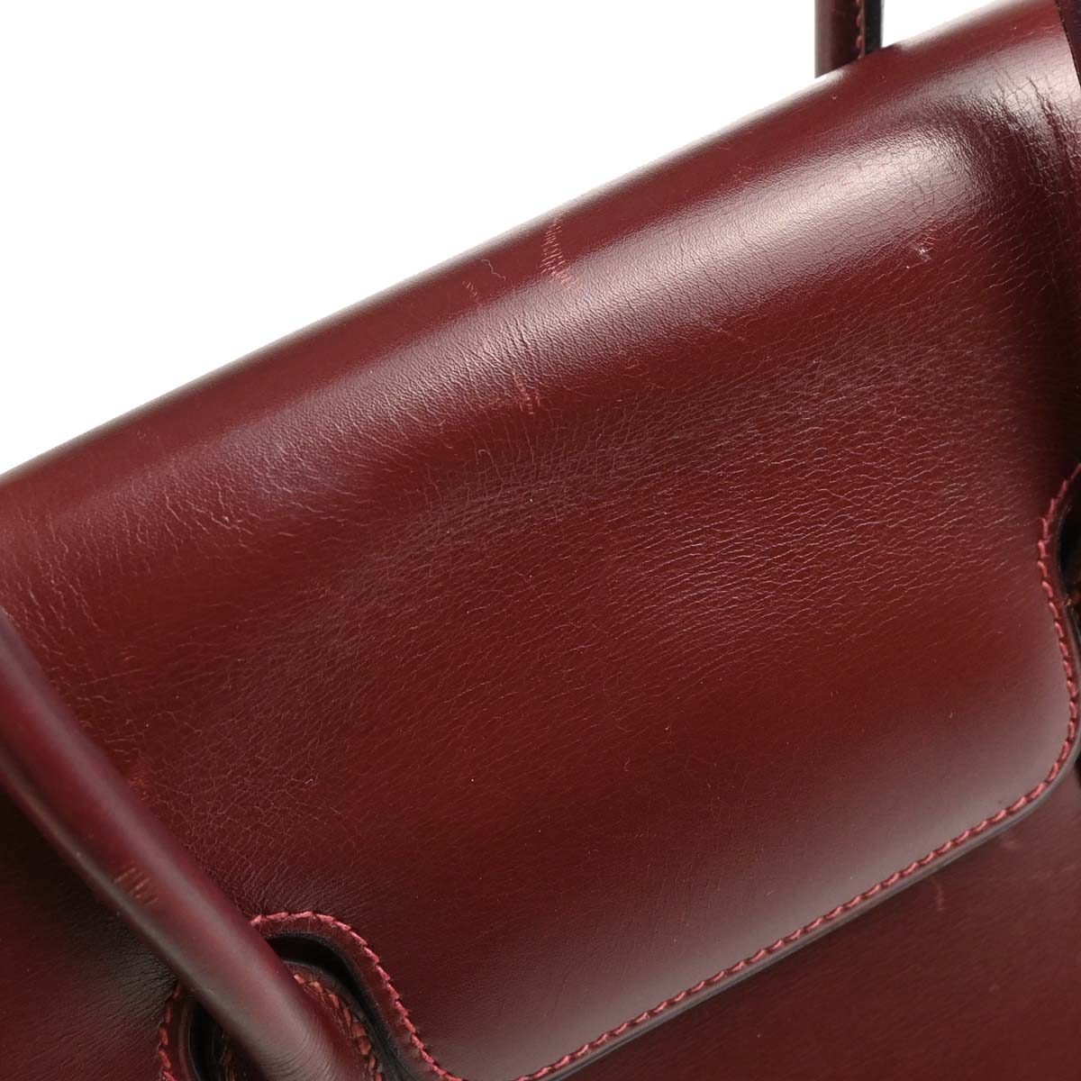 Hermes 1980 Rouge H Box Calf Drag 27 Handbag