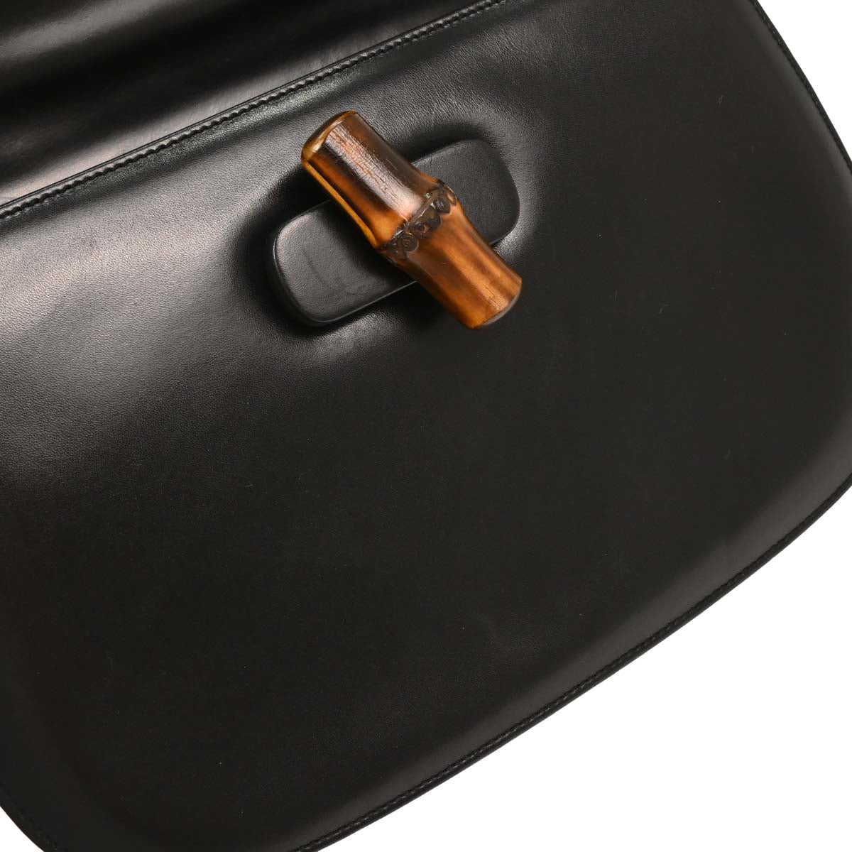 Gucci Black Bamboo 2way Shoulder Handbag