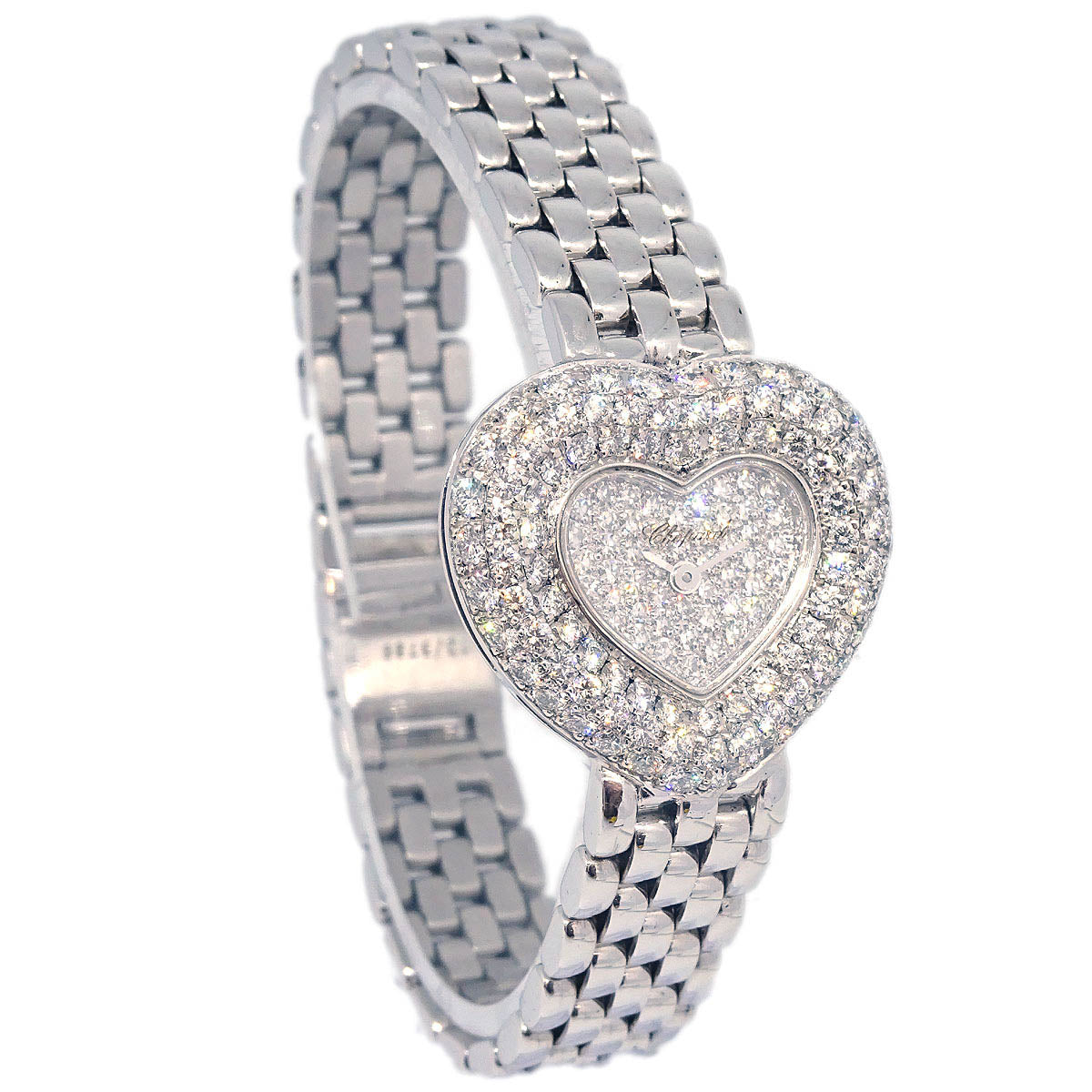 Chopard Ref.10/5789 WG Heart Diamond Quartz Watch 18KWG