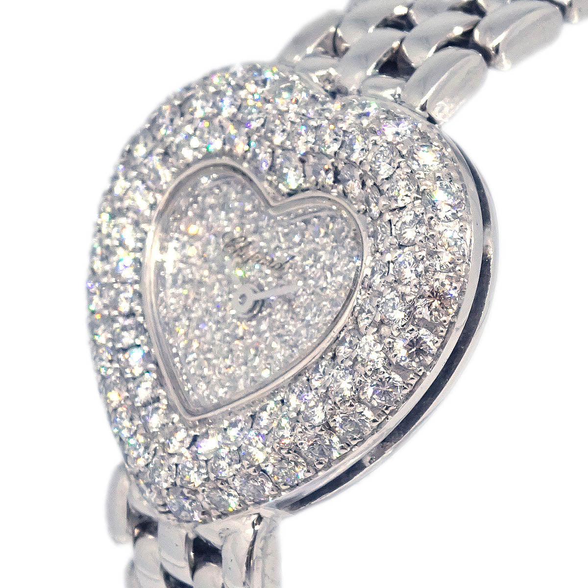 Chopard Ref.10/5789 WG Heart Diamond Quartz Watch 18KWG
