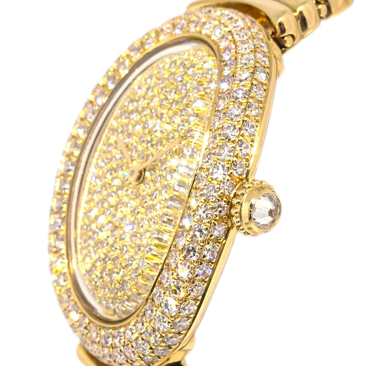 Cartier Baignoire Ref.1950 Quartz Watch 18KYG Diamond