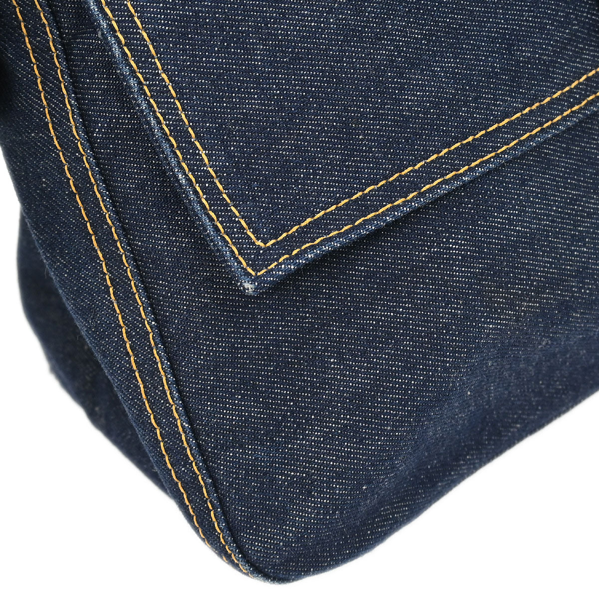 Fendi Navy Denim Mamma Baguette Handbag