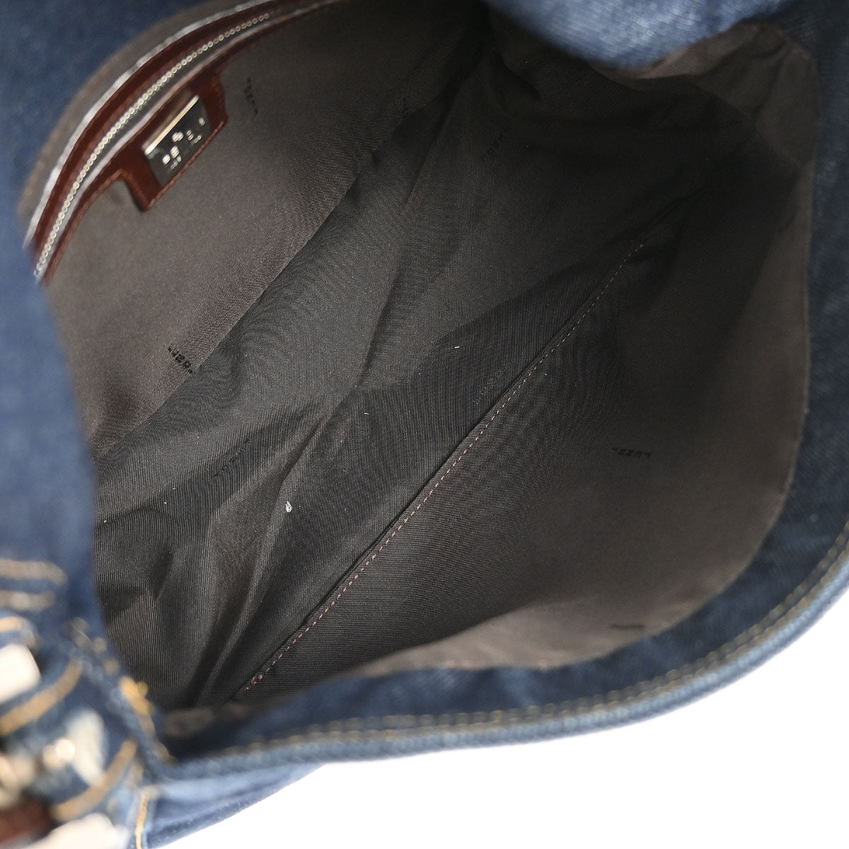 Fendi Navy Denim Mamma Baguette Handbag