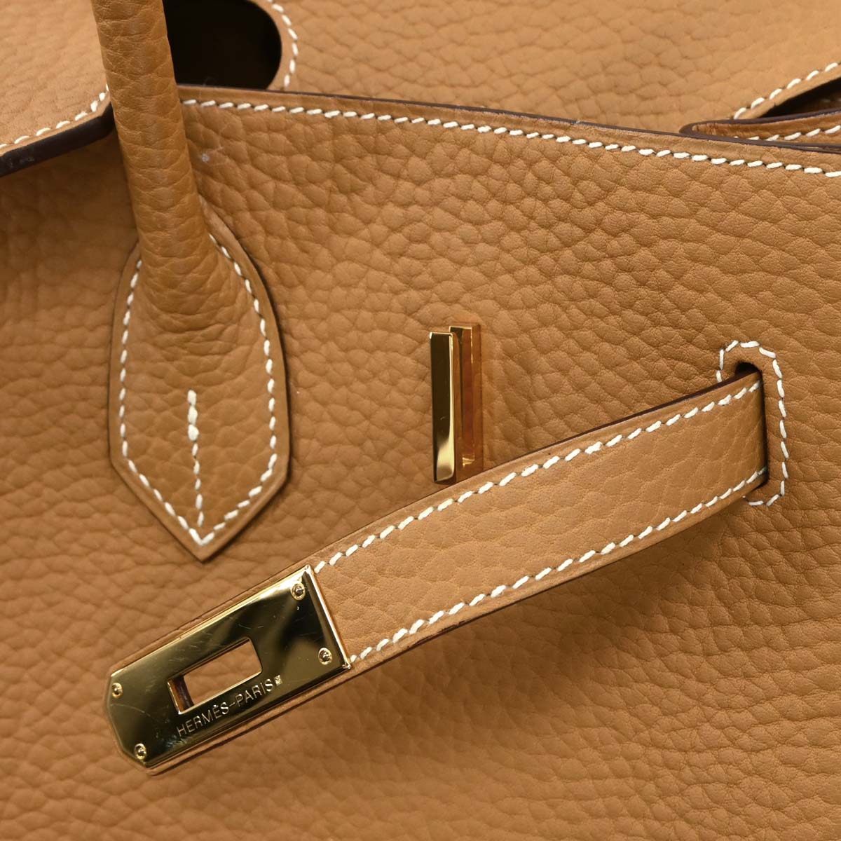 Hermes 2006 Natural Sable Fjord Birkin 35 Handbag