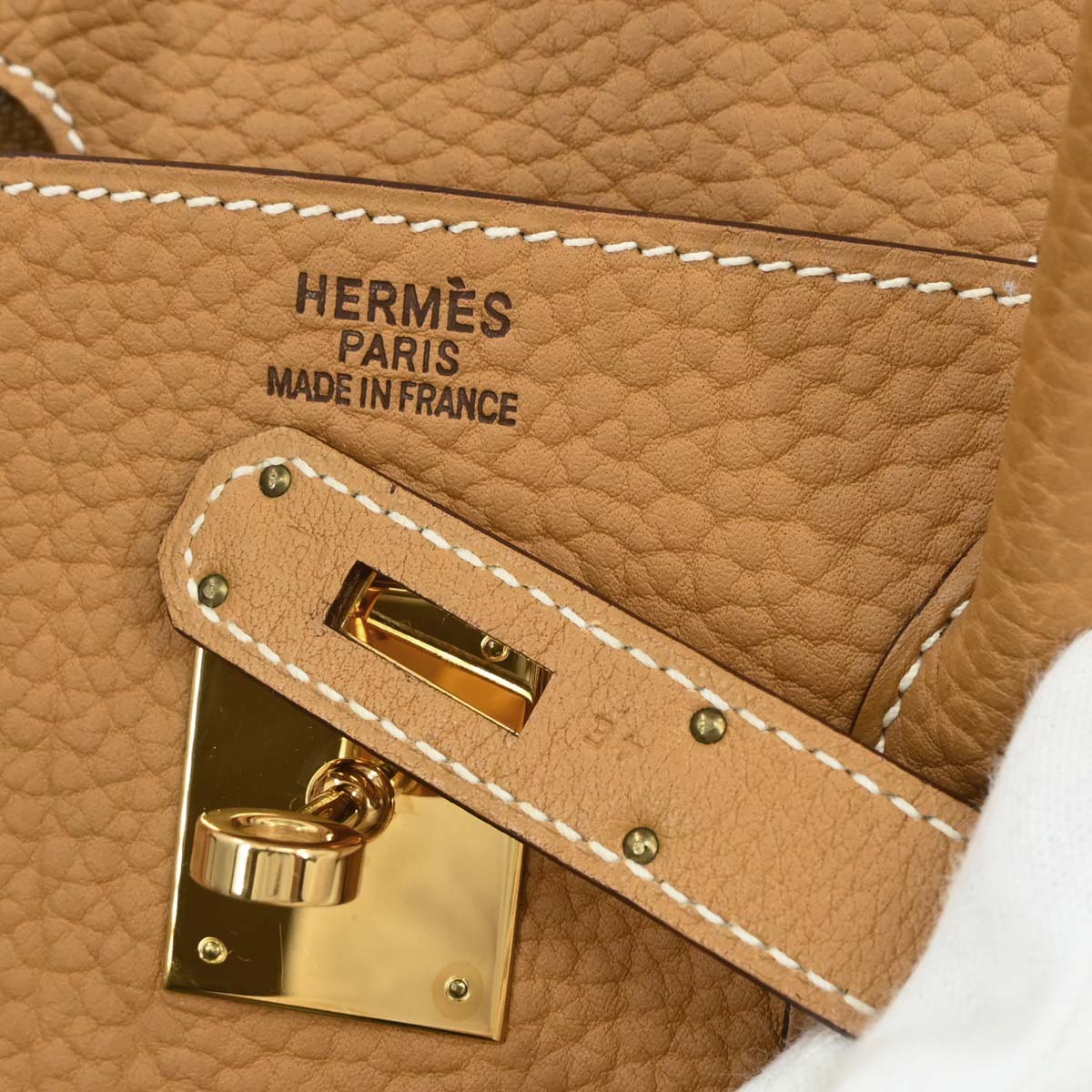 Hermes 2006 Natural Sable Fjord Birkin 35 Handbag