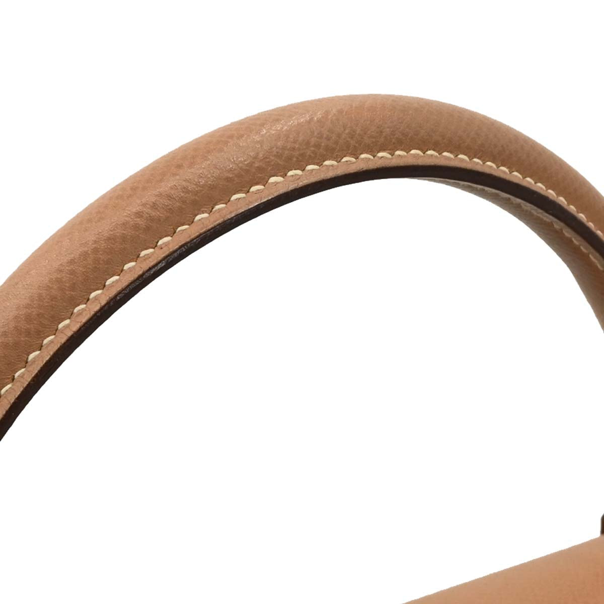 Hermes 1993 Natural Courchevel Kelly 32 Sellier 2way Shoulder Handbag