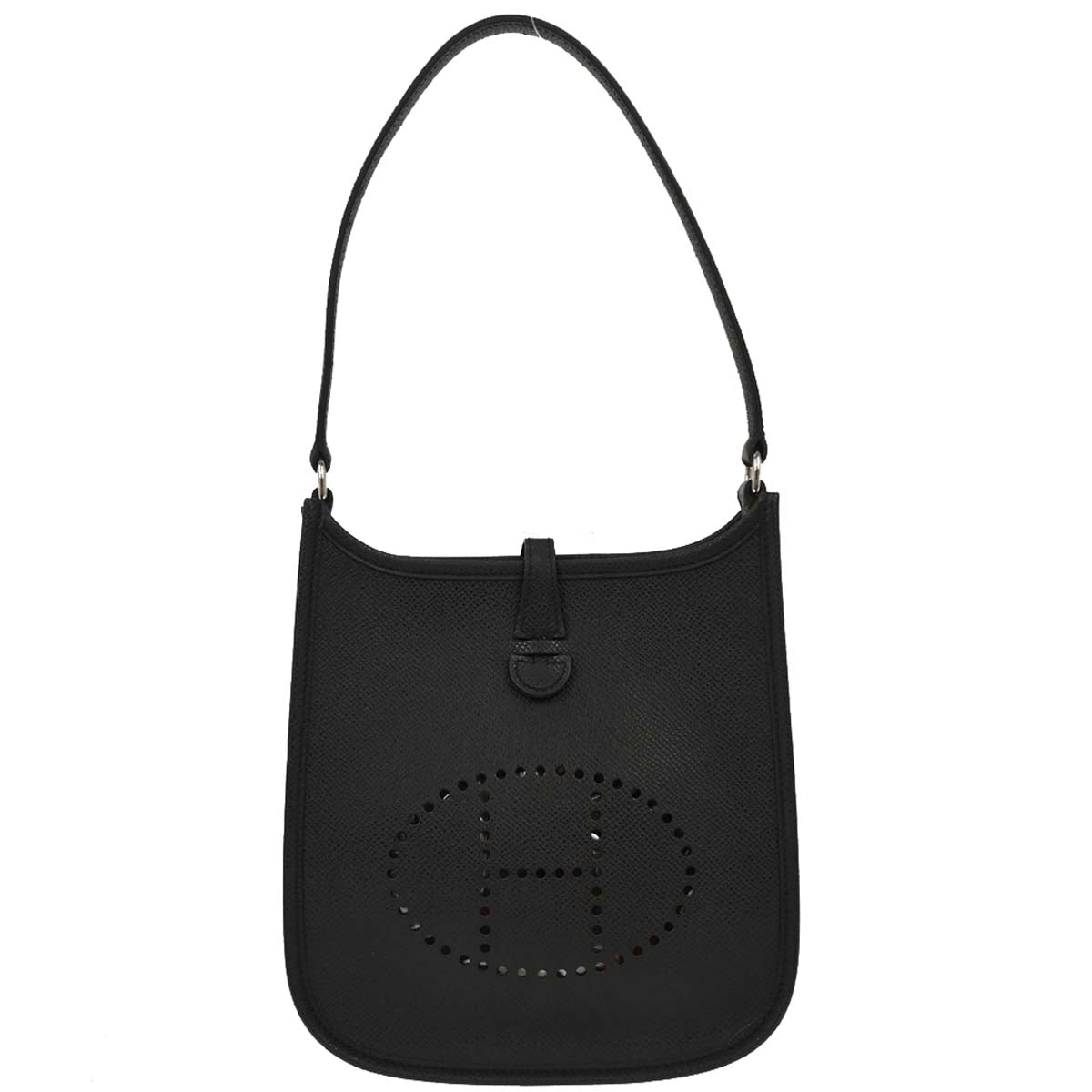 Hermes 2005 Black Epsom Evelyne TPM Handbag