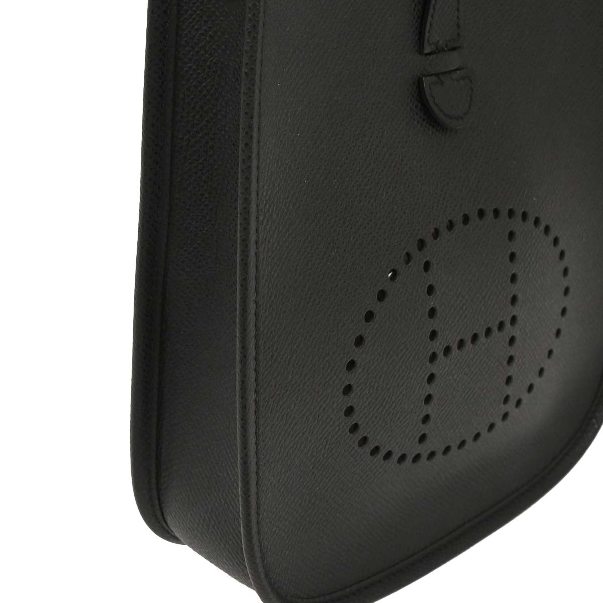 Hermes 2005 Black Epsom Evelyne TPM Handbag