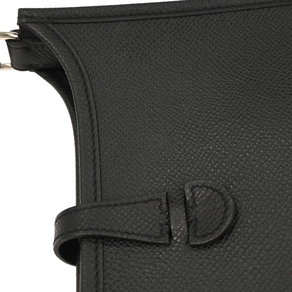 Hermes 2005 Black Epsom Evelyne TPM Handbag