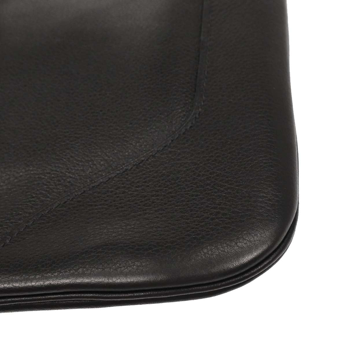 Hermes 2004 Black Evergrain Trim 31 Shoulder Bag