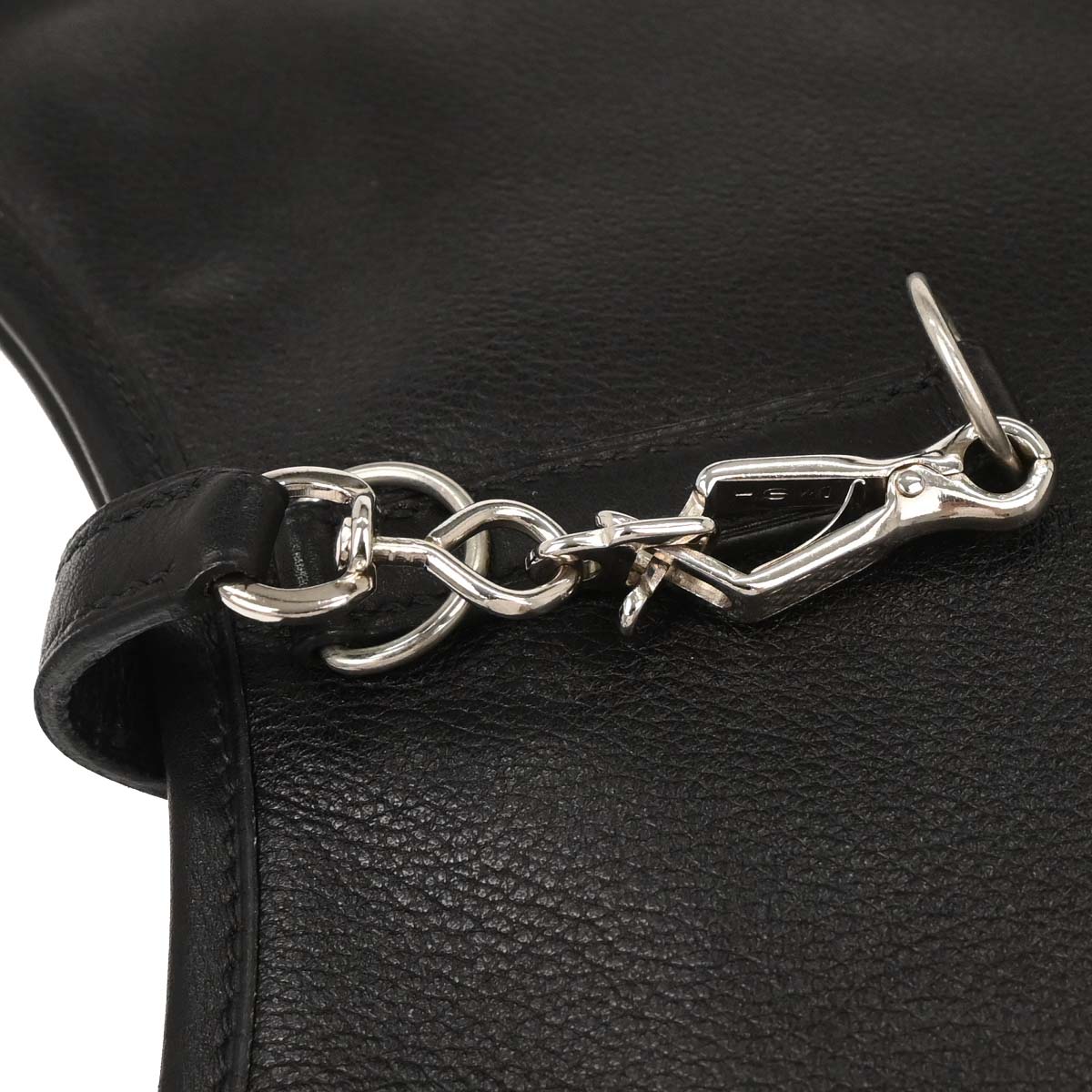 Hermes 2004 Black Evergrain Trim 31 Shoulder Bag