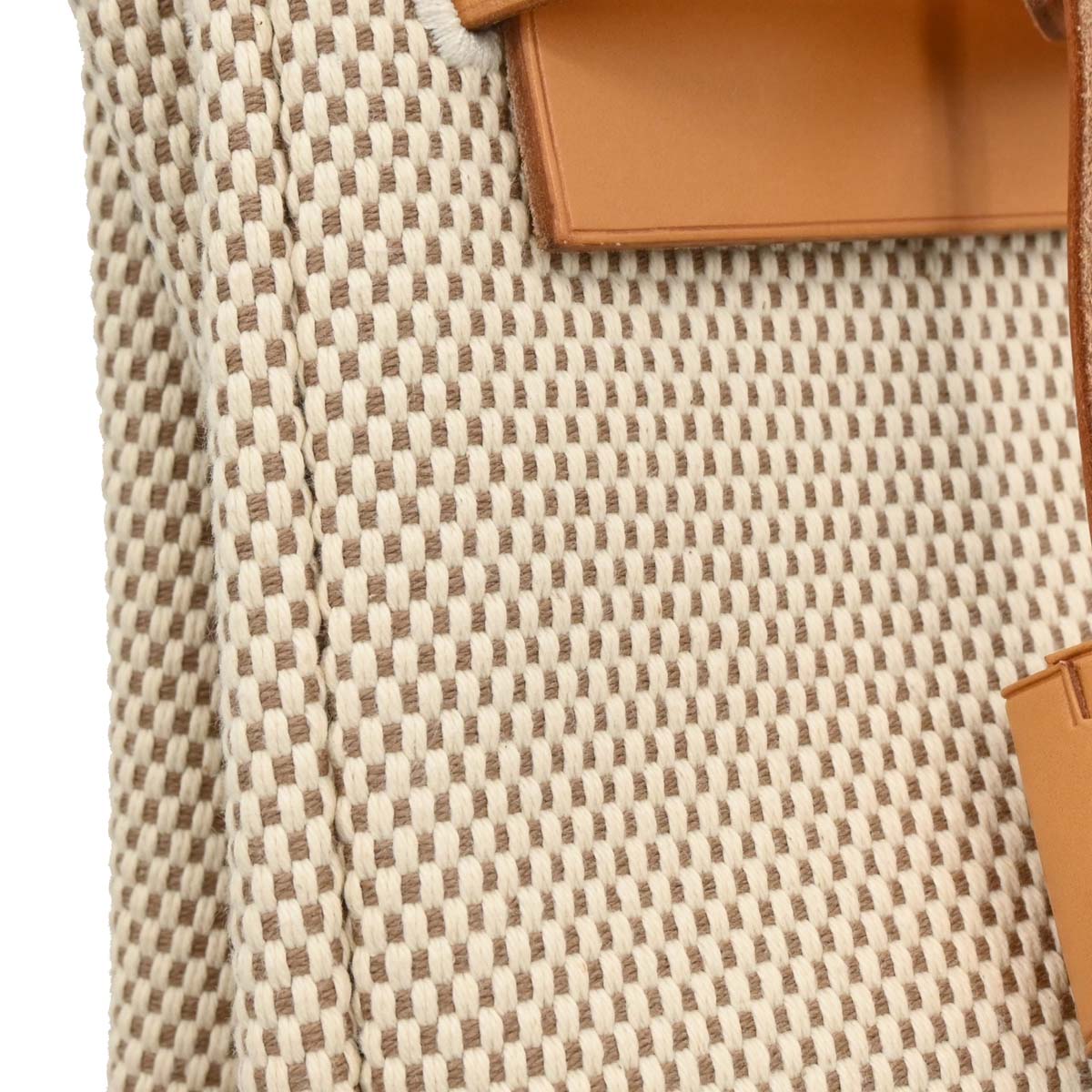 Hermes 2003 Natural Toile GM Herbag a Dos Backpack