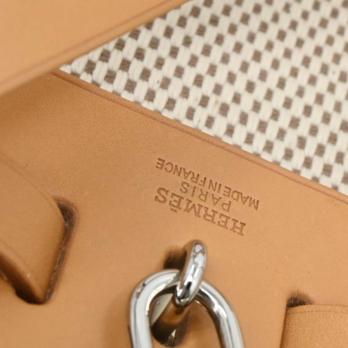 Hermes 2003 Natural Toile GM Herbag a Dos Backpack