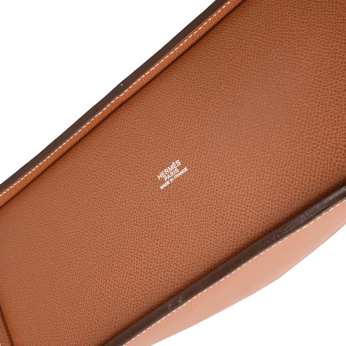 Hermes 2006 Cognac Epsom De Paris Drawstring Handbag