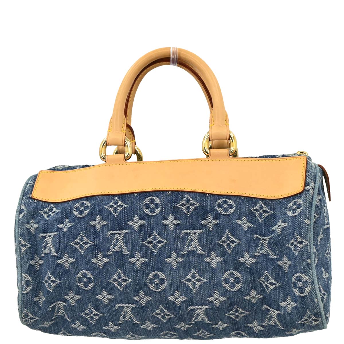Louis Vuitton 2005 Blue Monogram Denim Neo Speedy Handbag M95019