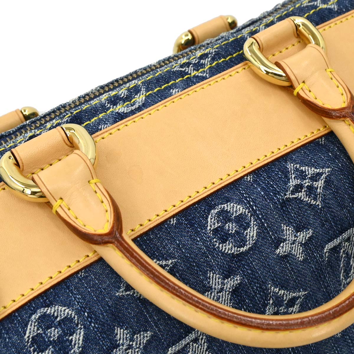 Louis Vuitton 2005 Blue Monogram Denim Neo Speedy Handbag M95019