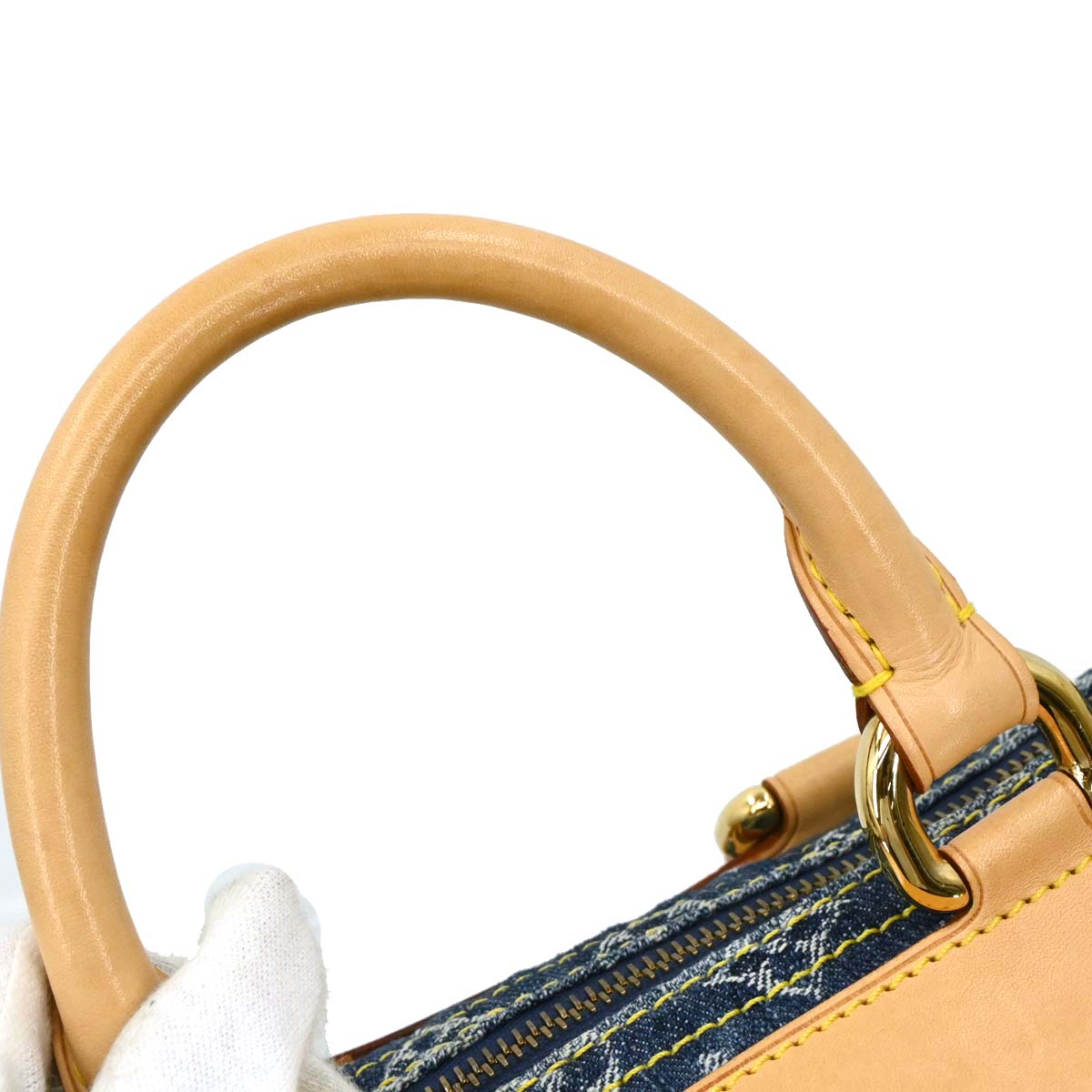 Louis Vuitton 2005 Blue Monogram Denim Neo Speedy Handbag M95019