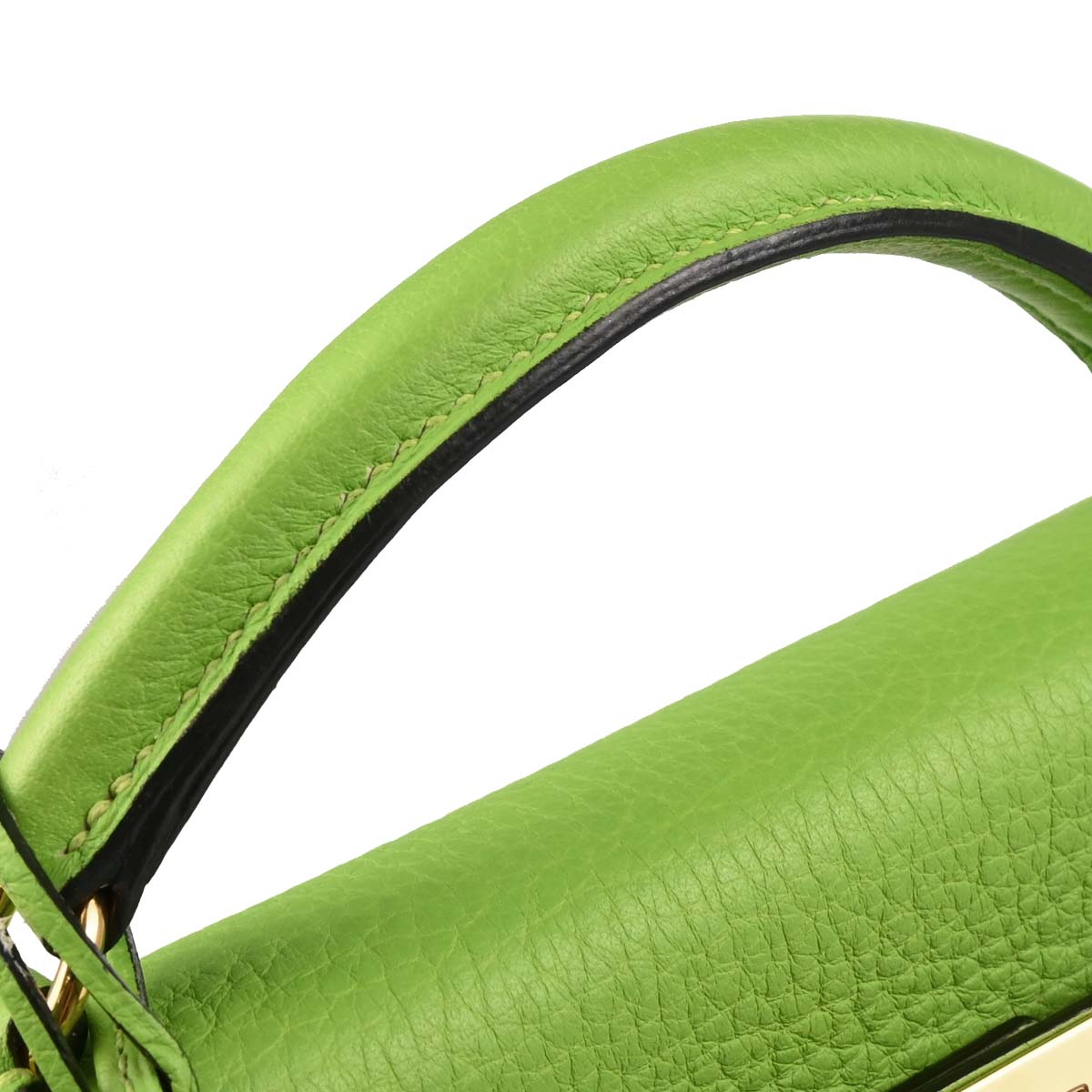 Hermes 2004 Apple Green Taurillon Clemence Kelly A Dos GM Backpack