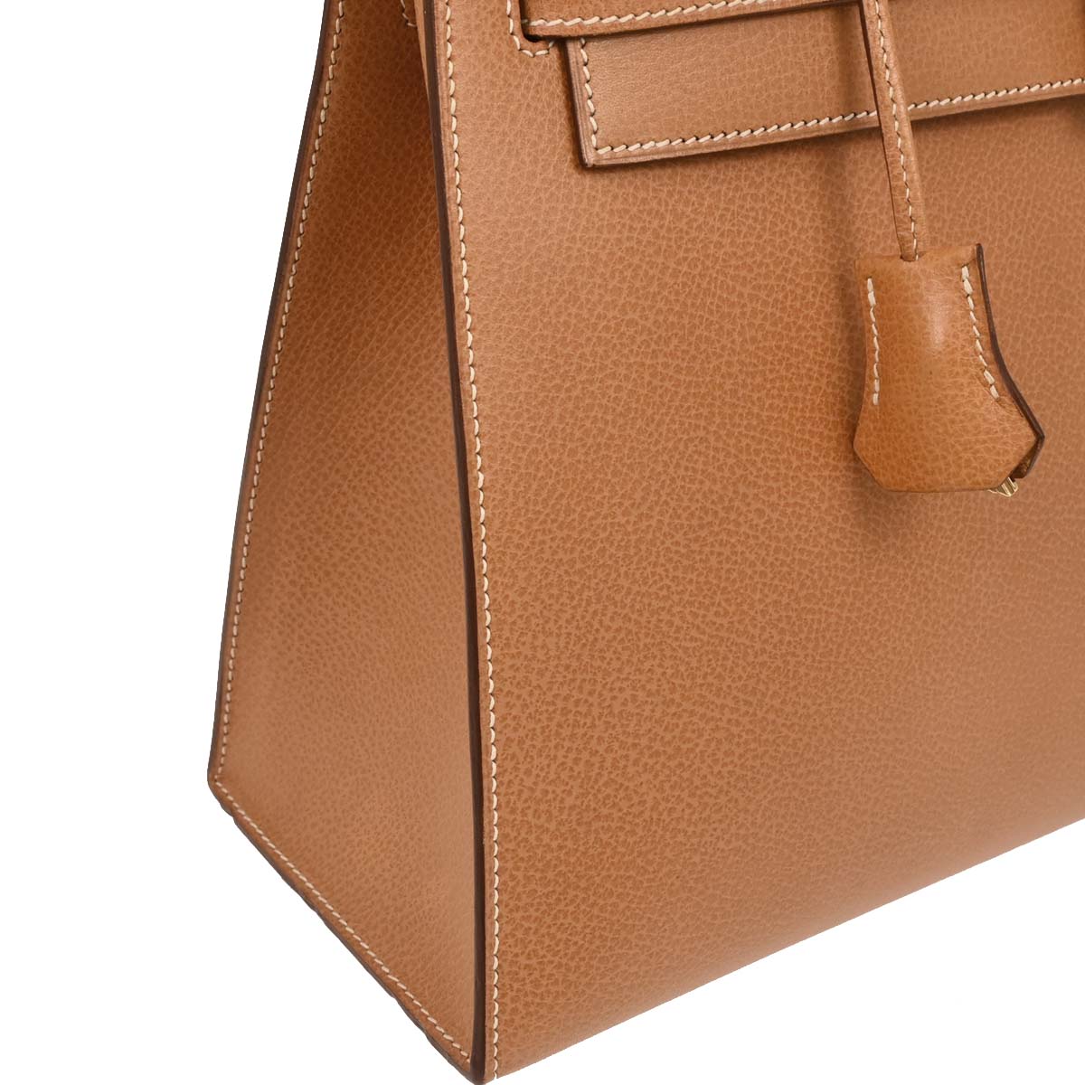 Hermes 2003 Natural Ardennes Kelly 32 Sellier 2way Shoulder Handbag