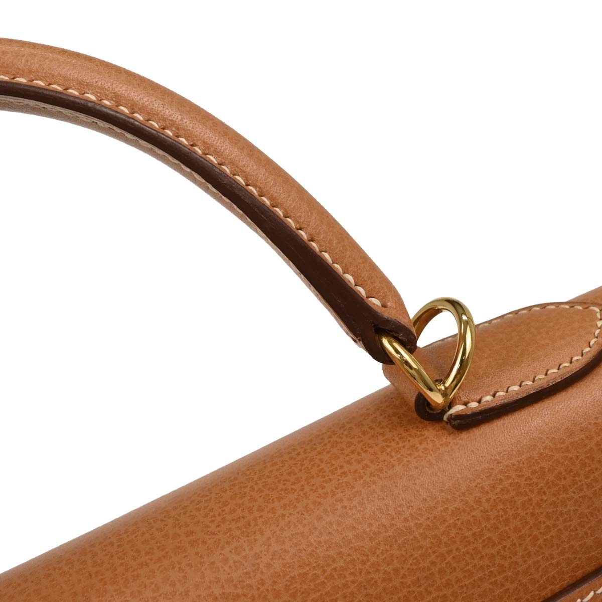 Hermes 2003 Natural Ardennes Kelly 32 Sellier 2way Shoulder Handbag